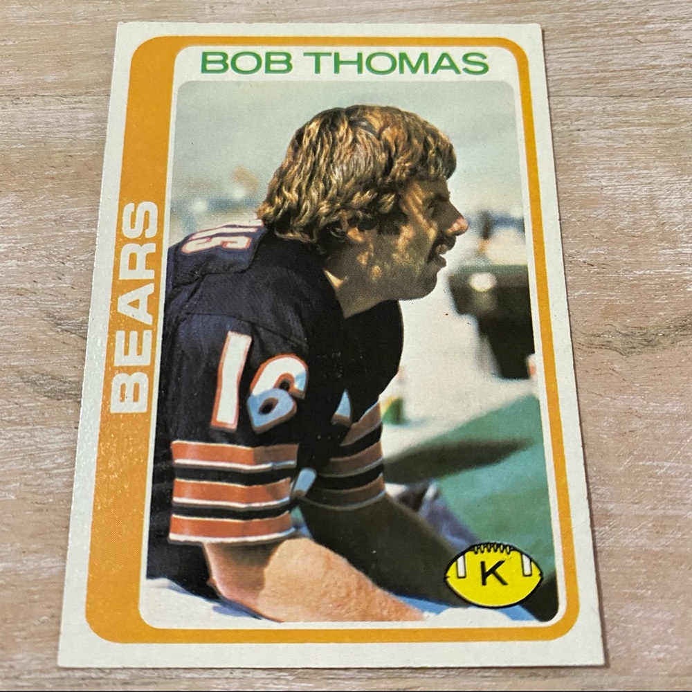 Bob Thomas Chicago Bears Kicker Card